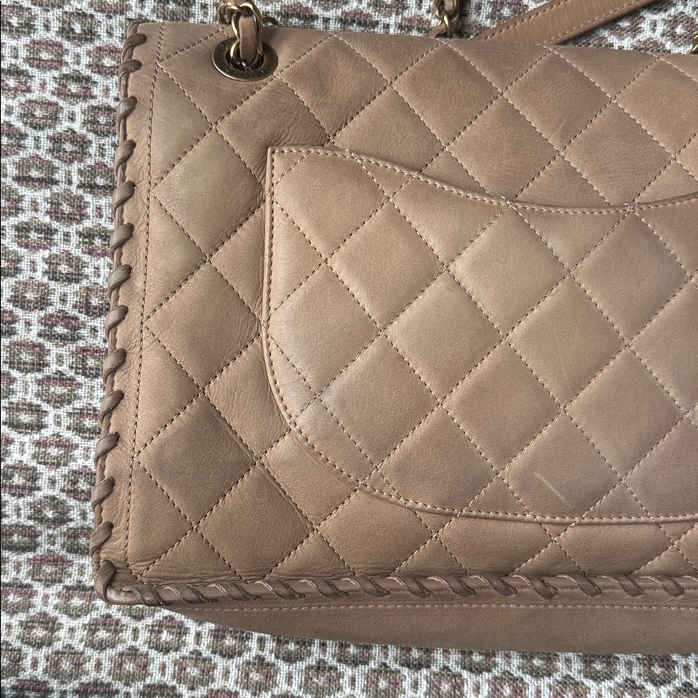 Chanel Happy Stitch Flap Bag Beige - Picture 9 of 17